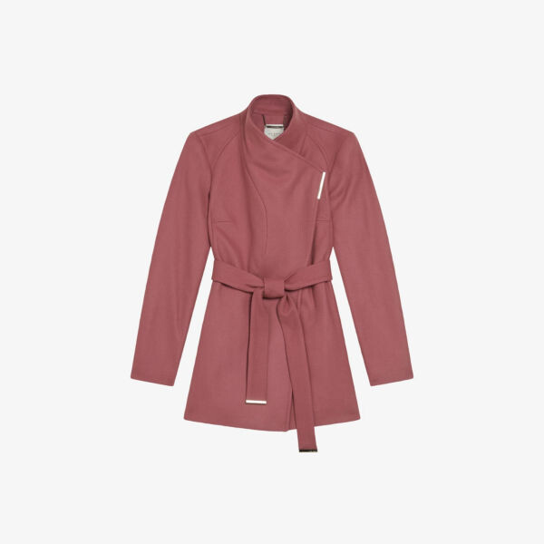 

Пальто Rytaa с запахом из смесовой шерсти Ted Baker, розовый