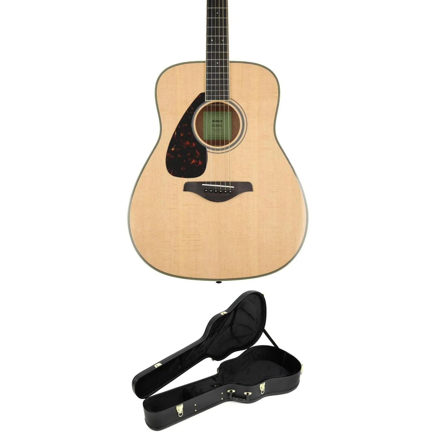 

Акустическая гитара Yamaha FG820 Dreadnought для левой руки в футляре, натуральный цвет