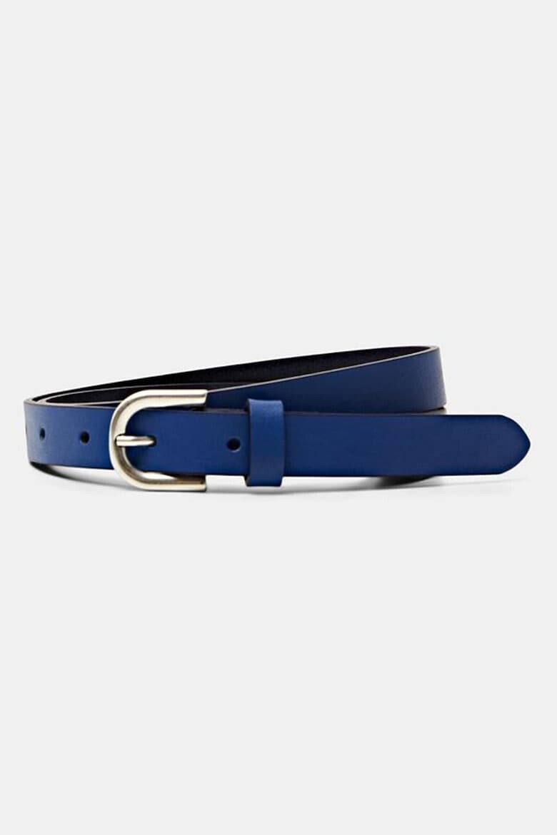 

Кожаный тонкий ремень Esprit, синий