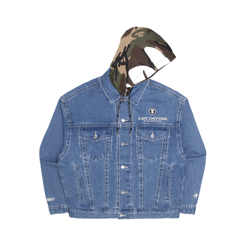 

Джинсовая куртка мужская синяя BLX Aape, синий