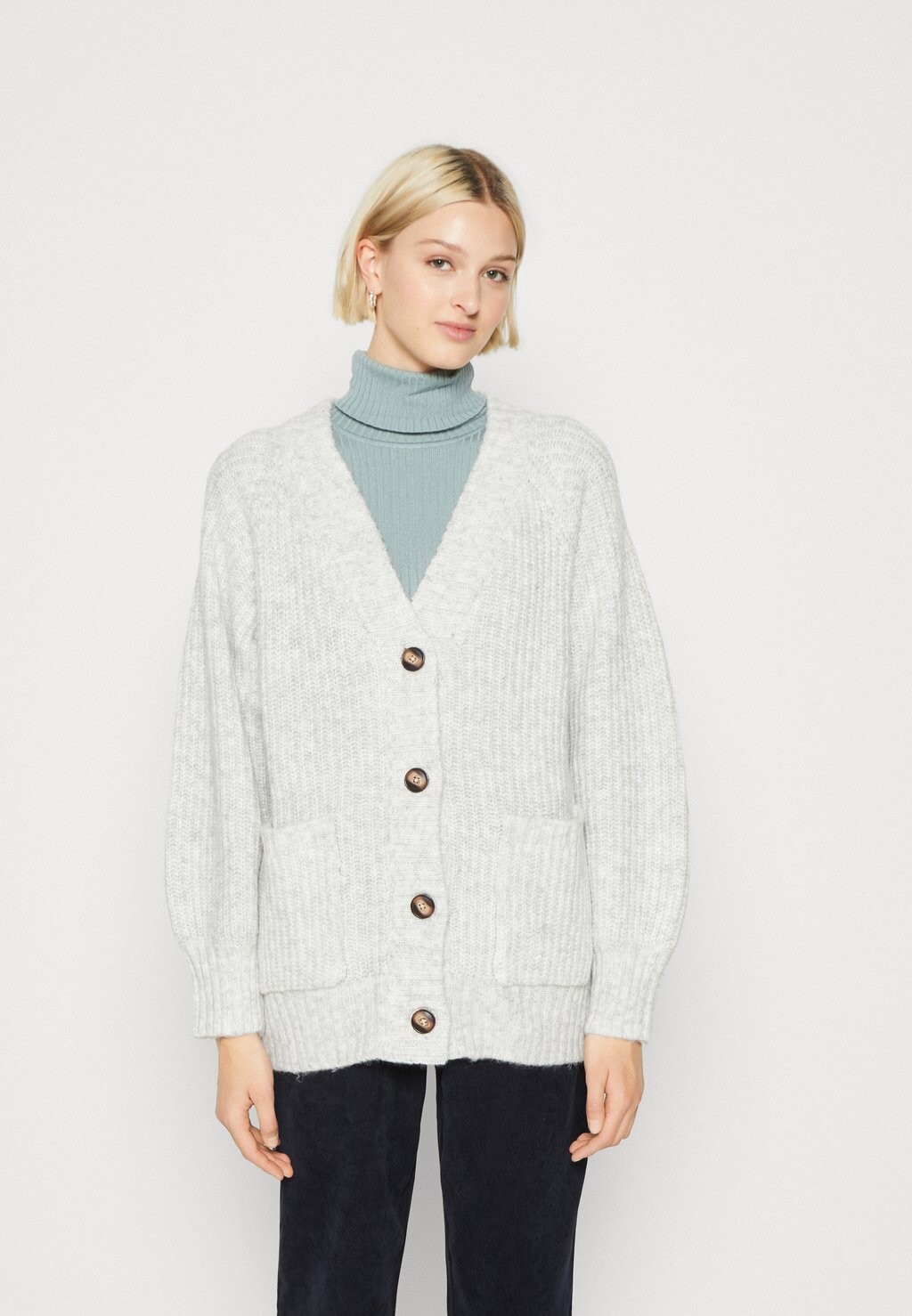 

Кардиган Gina Tricot КАРДИГАН ОВЕРСАЙЗ, цвет light grey melange