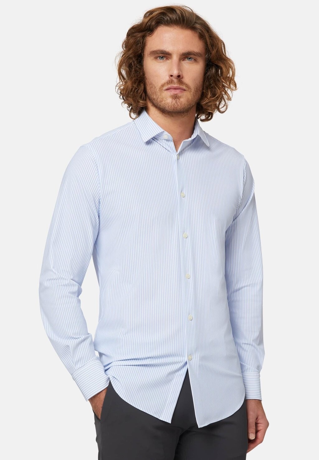 

Рубашка B TECH Boggi Milano, цвет light blue