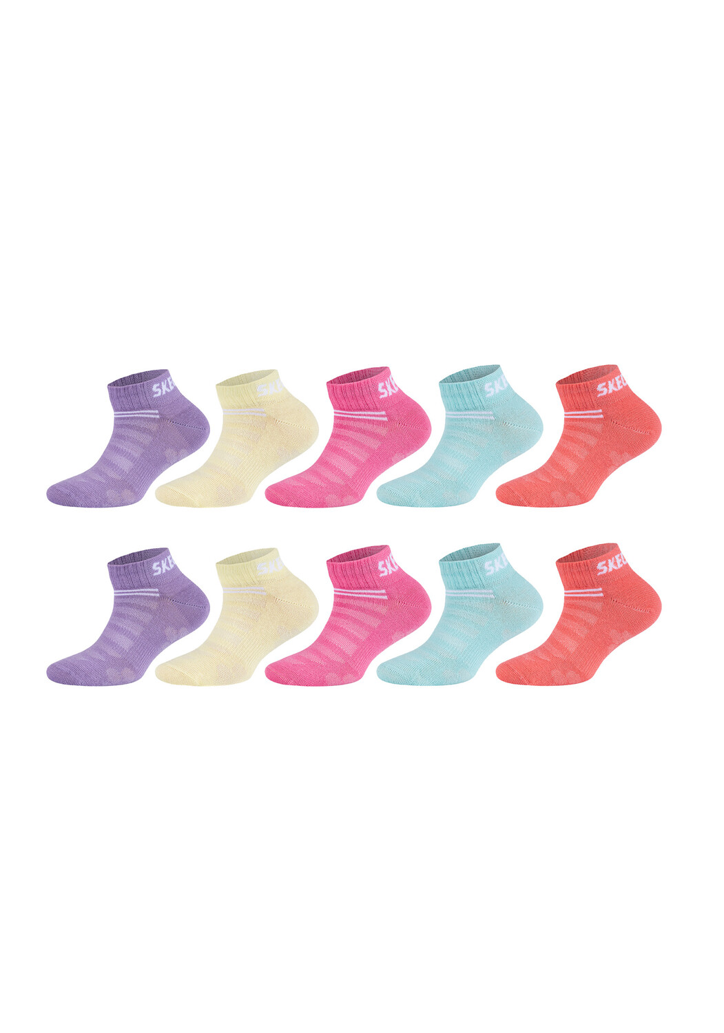 

Носки Skechers Sneaker 10 шт mesh ventilation, цвет rainbow