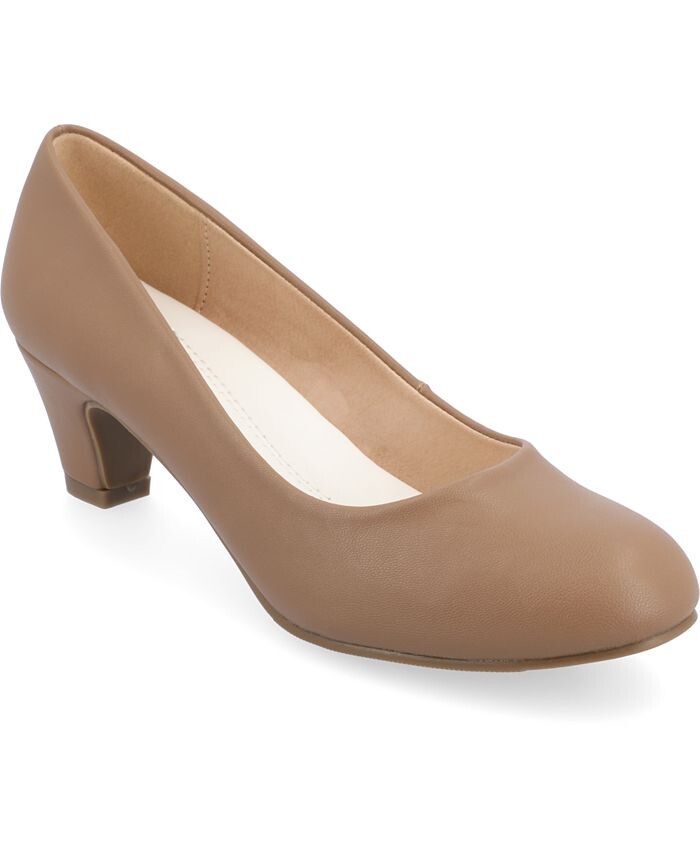 

Женские туфли на каблуке Luu Journee Collection, цвет Chestnut- Faux Leather Polyurethane