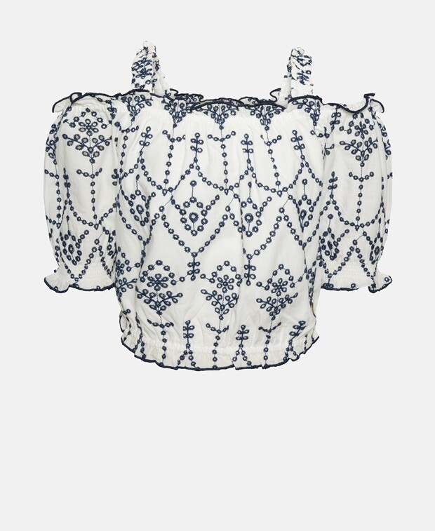 

Блузка с короткими рукавами Guess, белый
