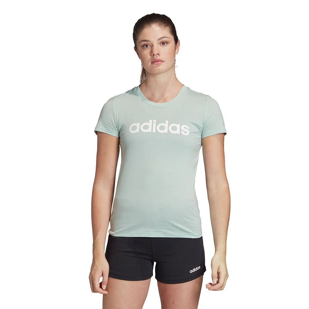 

Футболка adidas Essentials Linear Slim, коричневый