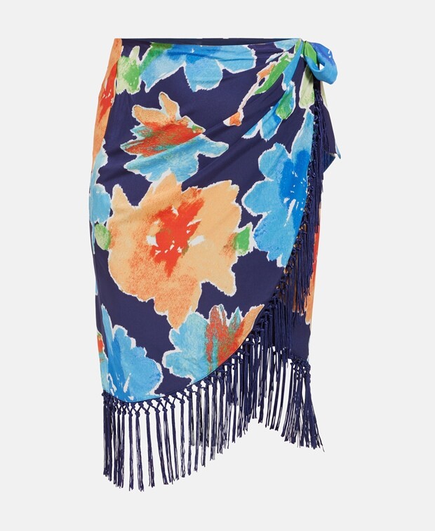 

Юбка с запахом Lauren Ralph Lauren, темно-синий