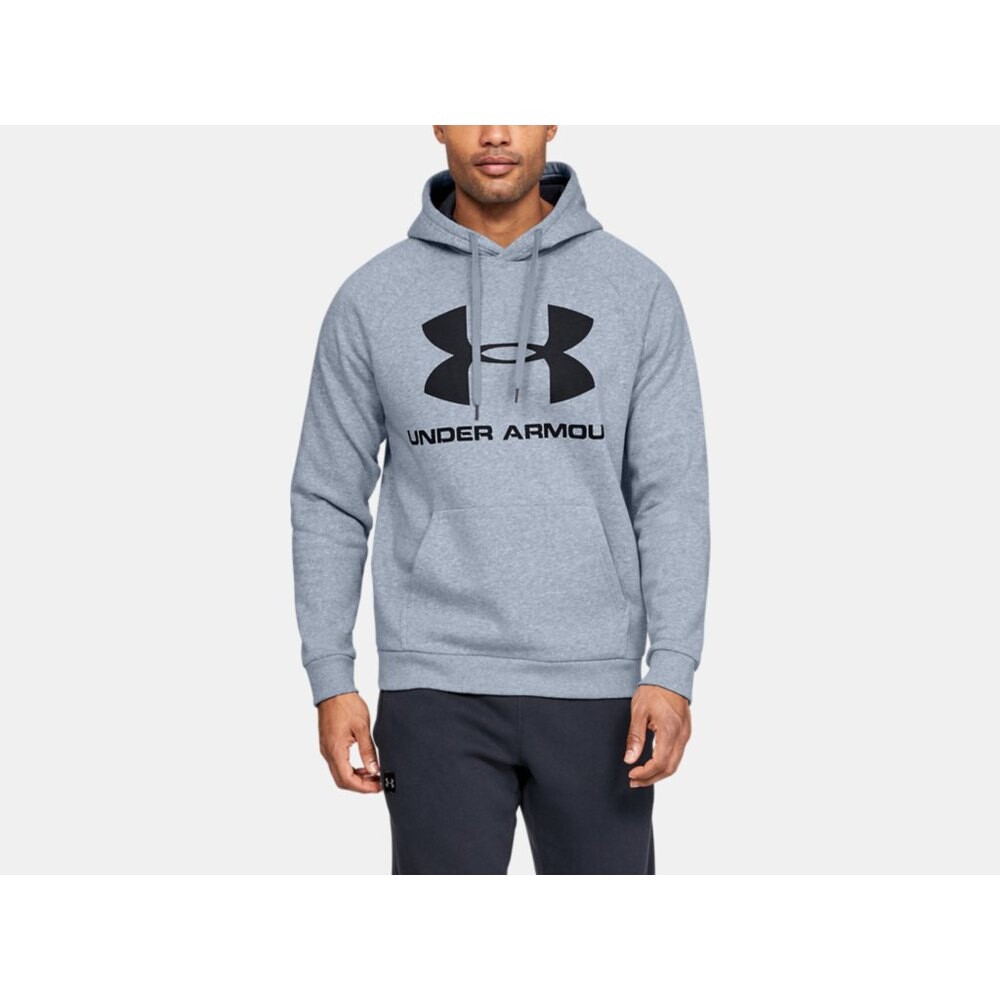 

Худи Under Armour Rival Logo, серебряный