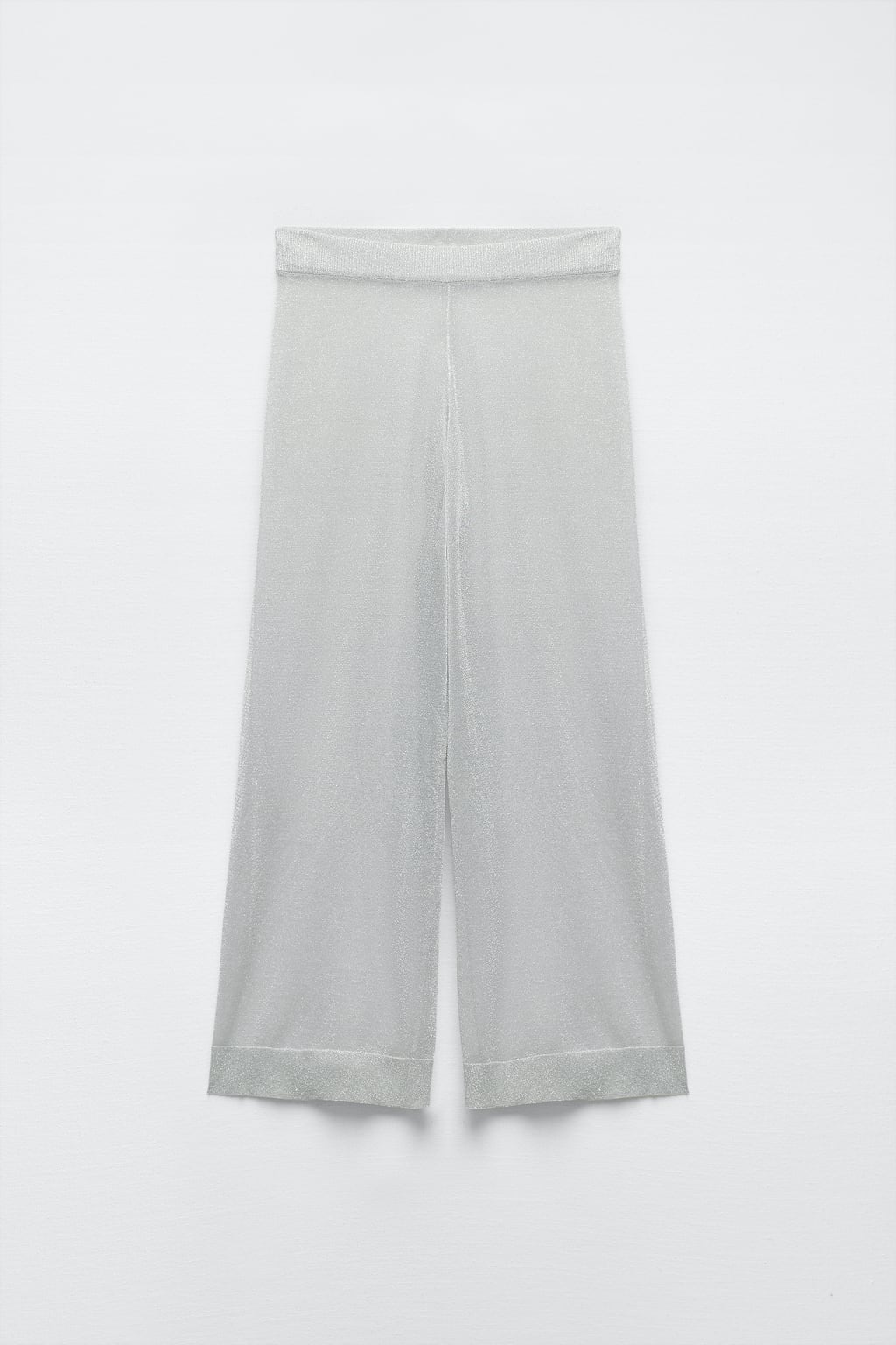 

Мини-платье из крученой пряжи ZARA, серебряный