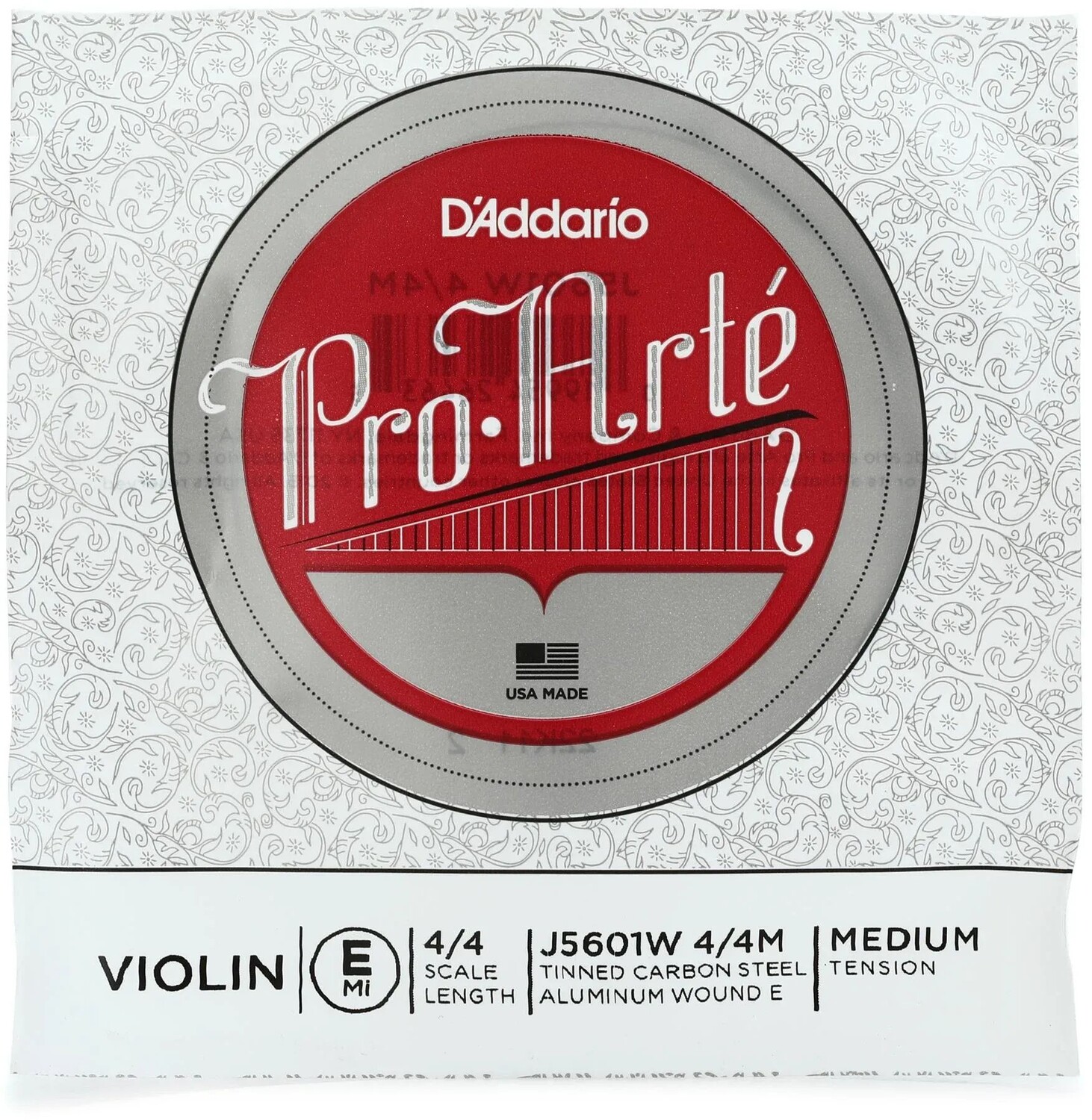 

D'Addario J5601W Pro-Arte Скрипичная струна E - с алюминиевой намоткой, размер 4/4, среднее натяжение