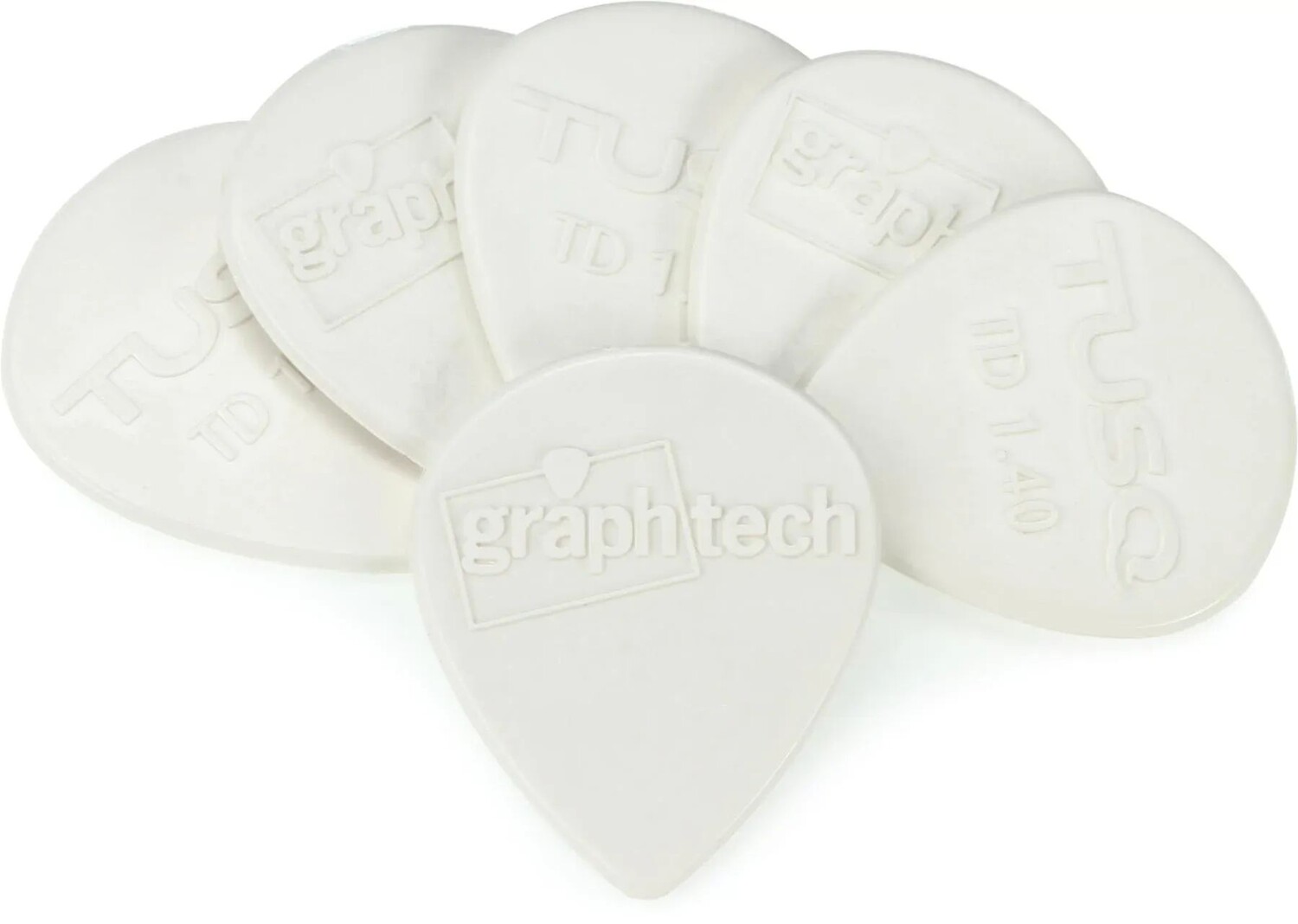 

Graph Tech PQP-0514-W6 TUSQ Медиаторы для гитары Tear Drop — яркий тон 1,4 мм (6 шт.)