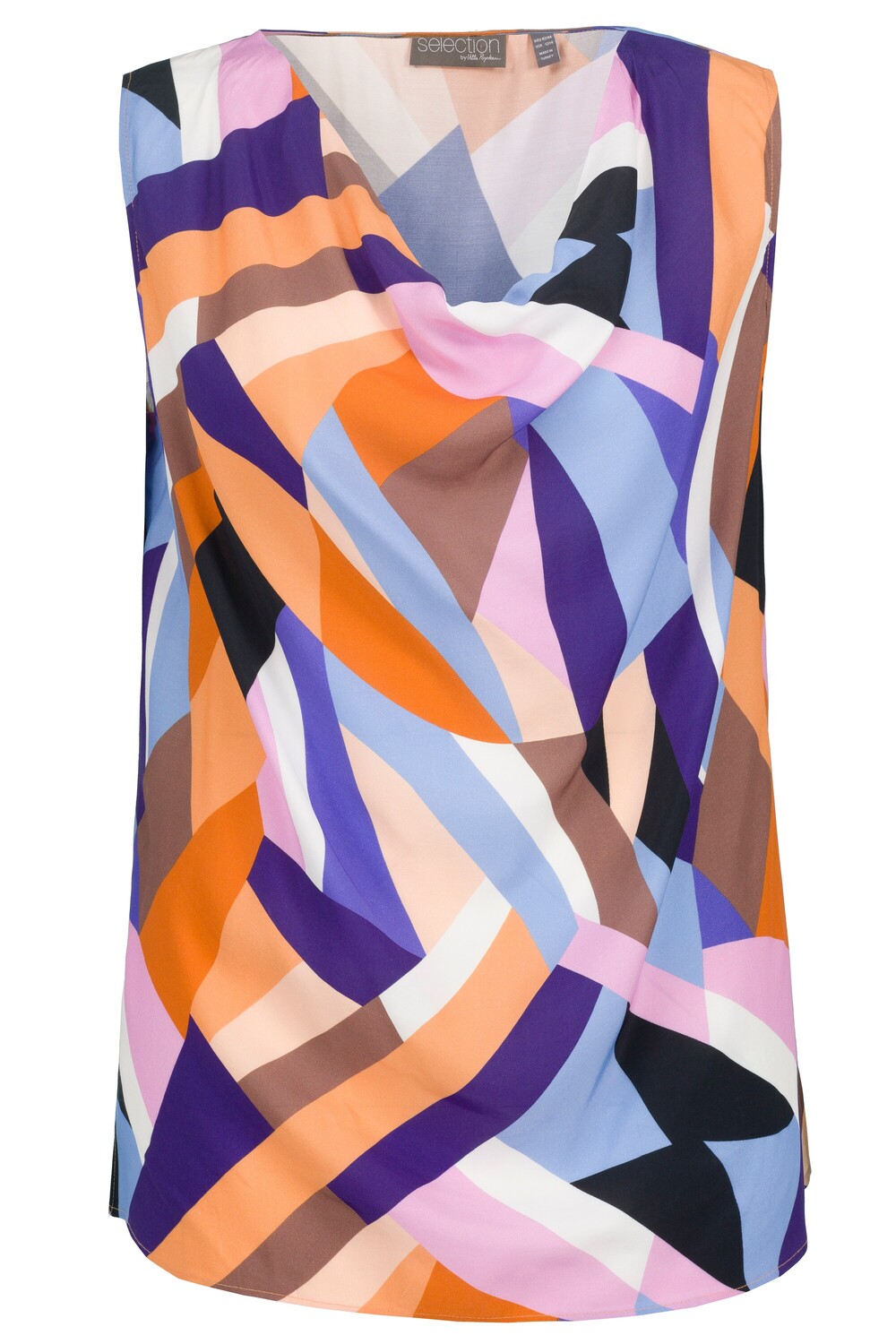 

Блуза Ulla Popken ntop, цвет papaya