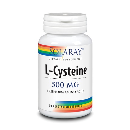 L-цистеин 500 мг 30 капсул, Solaray