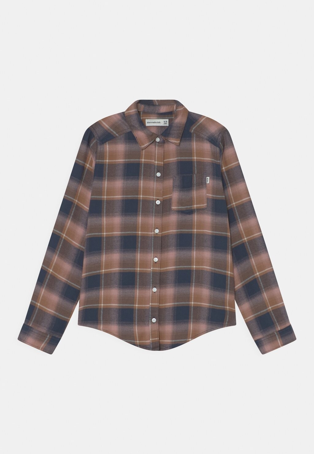 

Блузка-рубашка Abercrombie & Fitch, цвет tan/pink