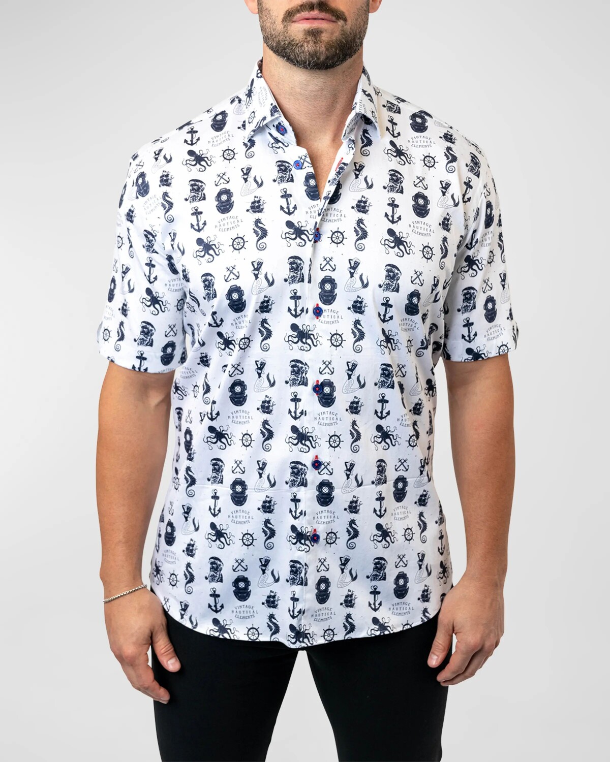 

Мужская рубашка Galileo Nautical Sport Maceoo, цвет White