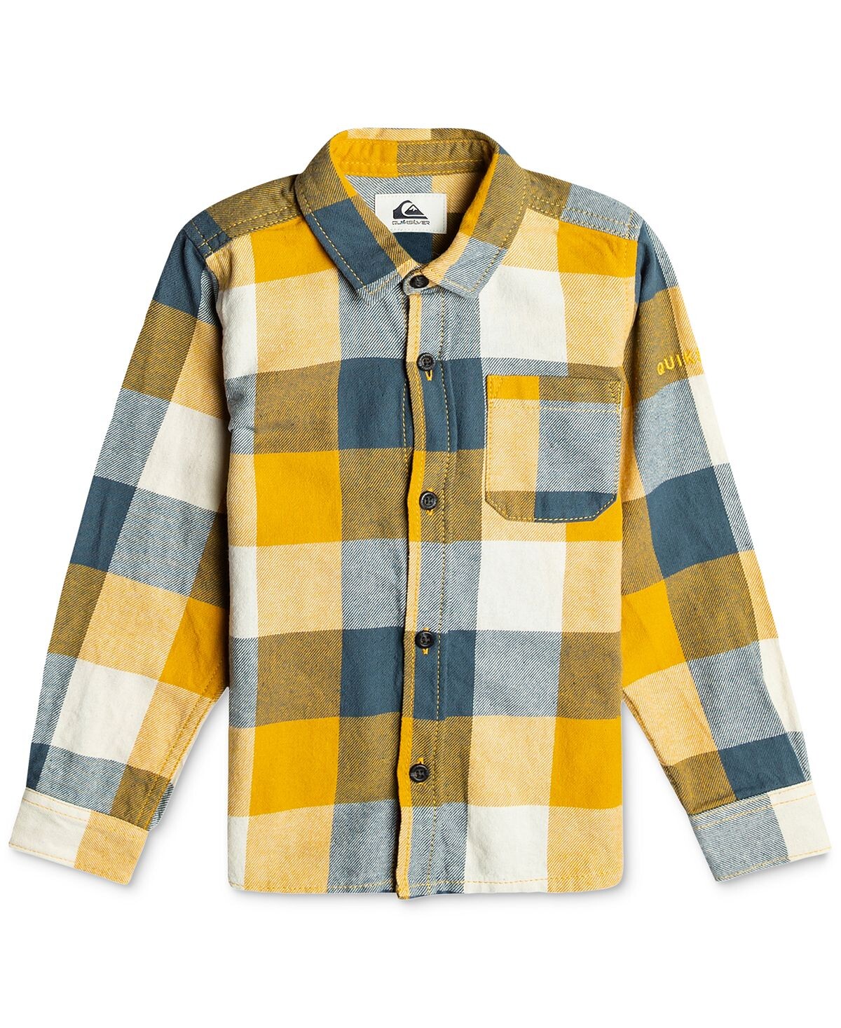 

Рубашка в клетку из хлопковой фланели для больших мальчиков Quiksilver