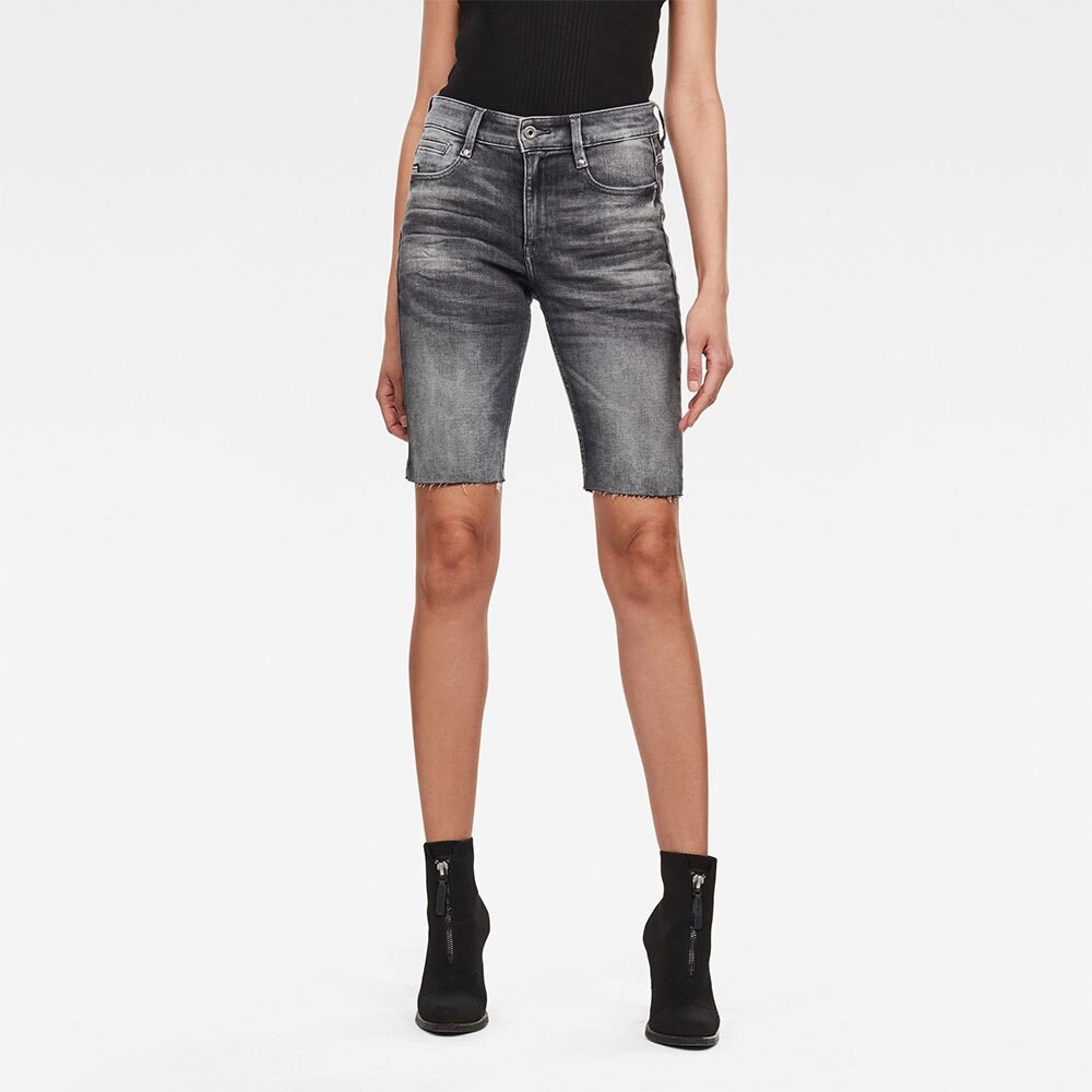 

Джинсовые шорты G-Star 4311 Noxer High Waist Slim Raw Edge, серый