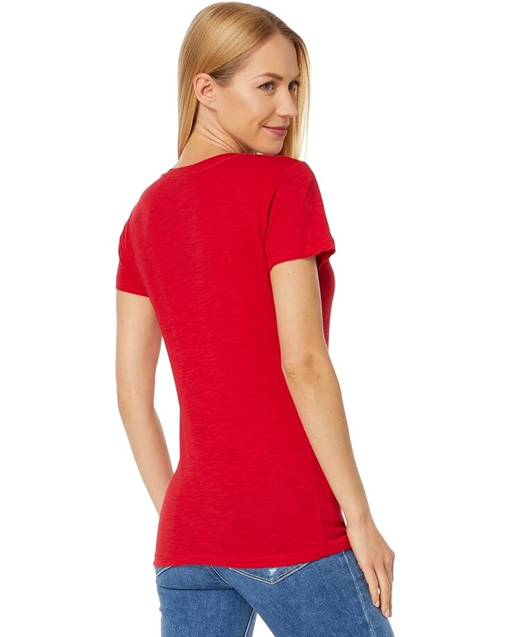 

Футболка U.S. POLO ASSN. Scoop Neck Solid T-Shirt, цвет Engine Red