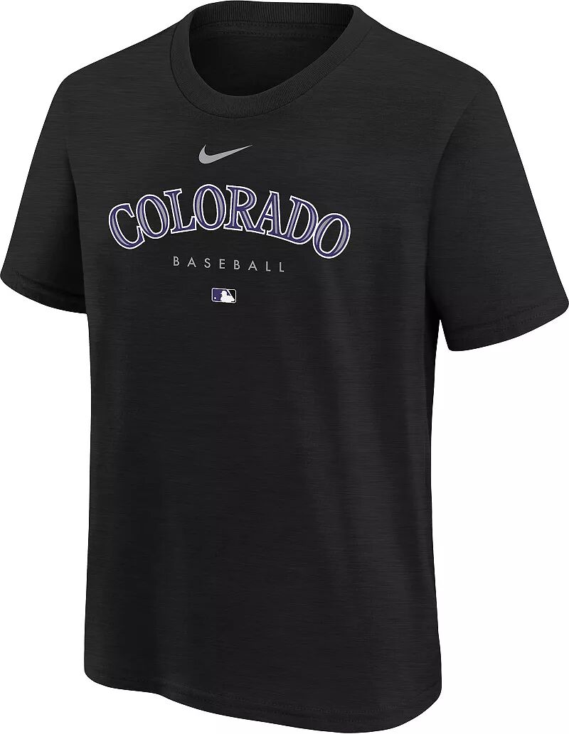 

Черная футболка Early Work Nike Youth Colorado Rockies