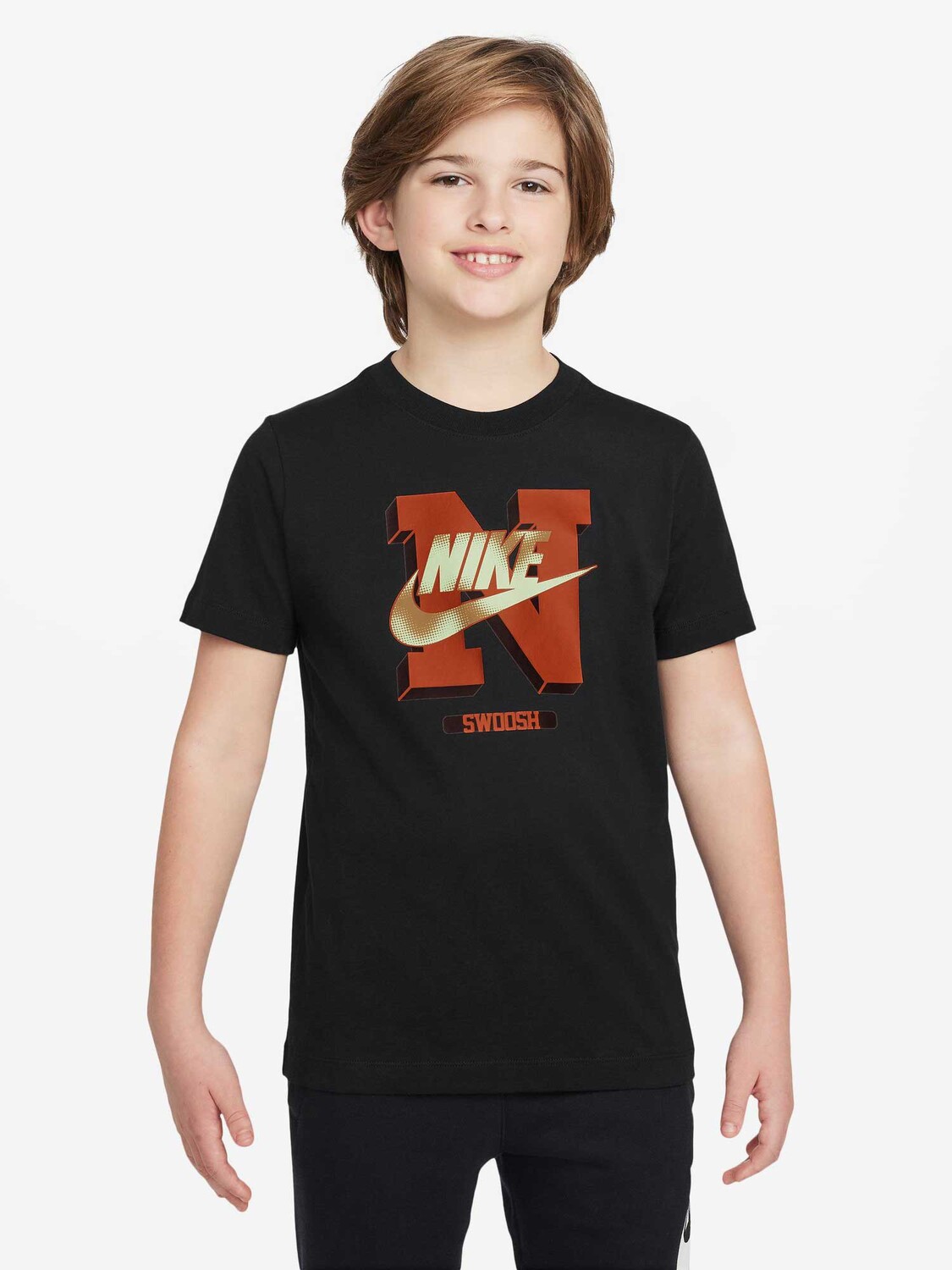 

Футболка Nike K NSW TEE FUTURA HBR SSNL, черный
