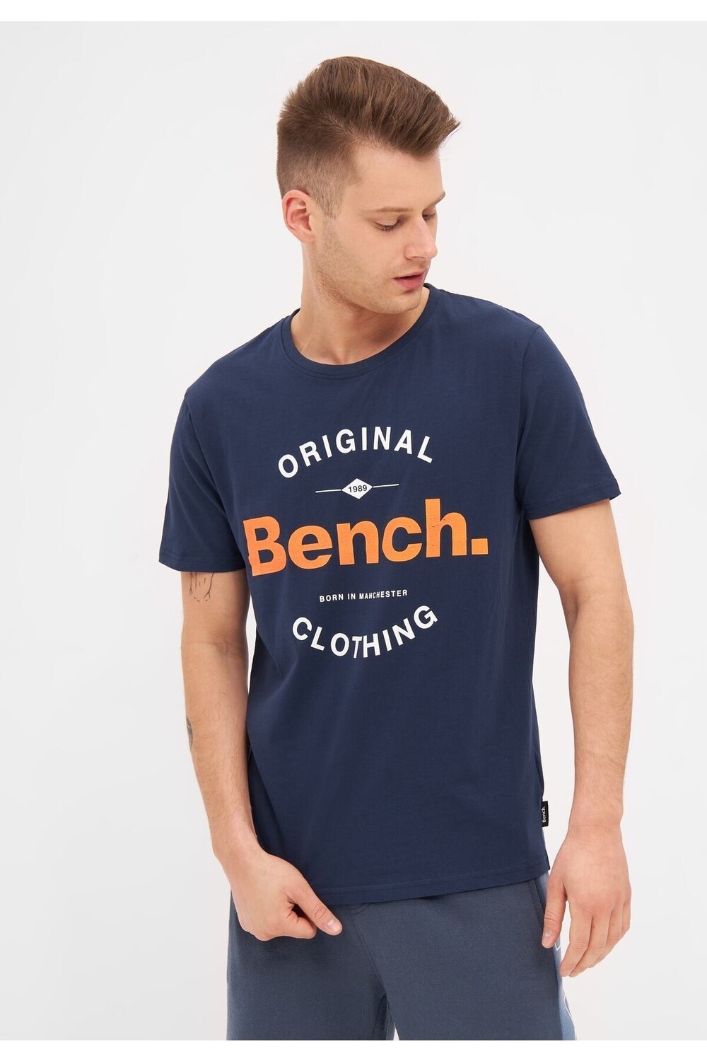 

Футболка - Темно-синяя - Приталенная BENCH, темно-синий