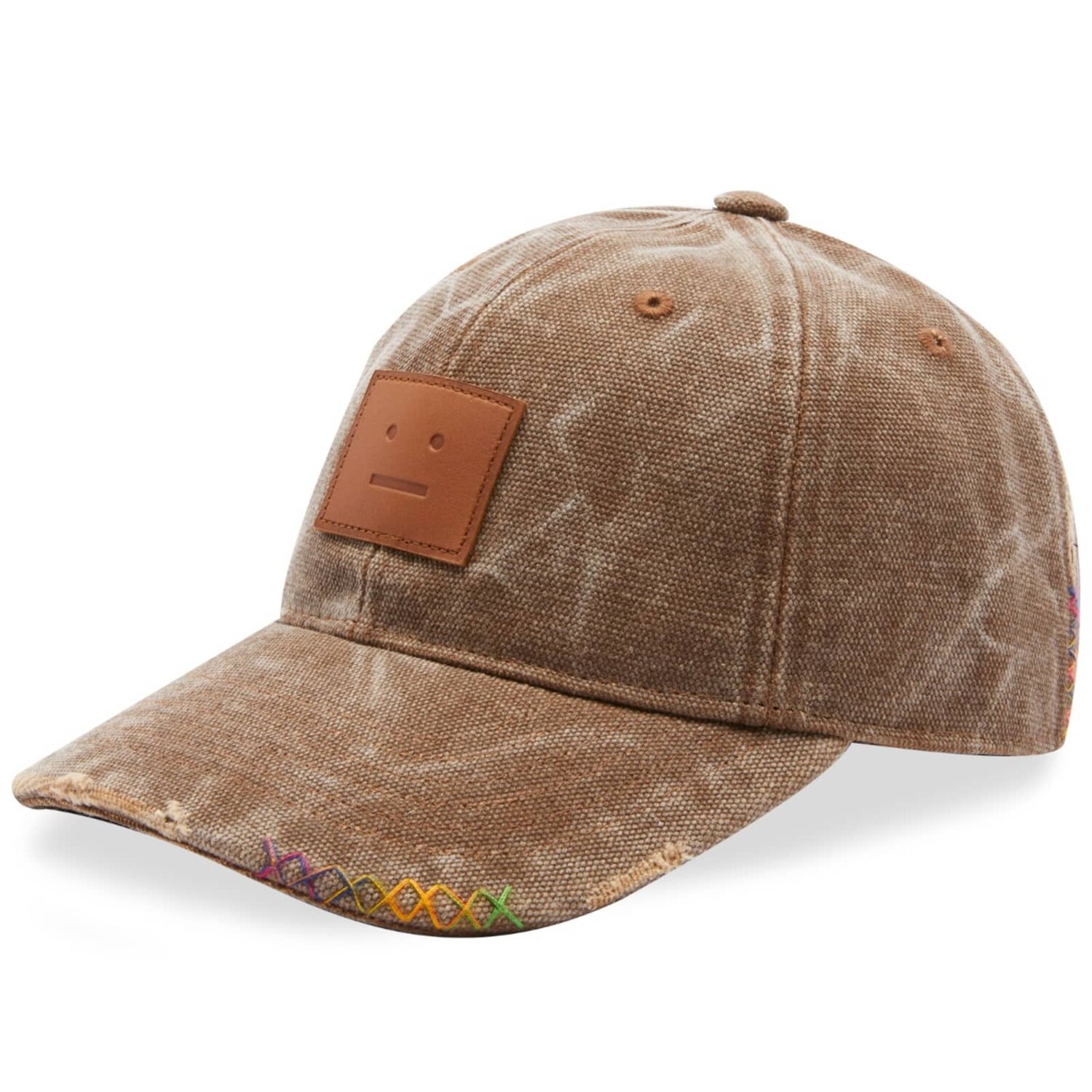 

Бейсболка Acne Studios Cunov Canvas Face, цвет Toffee Brown