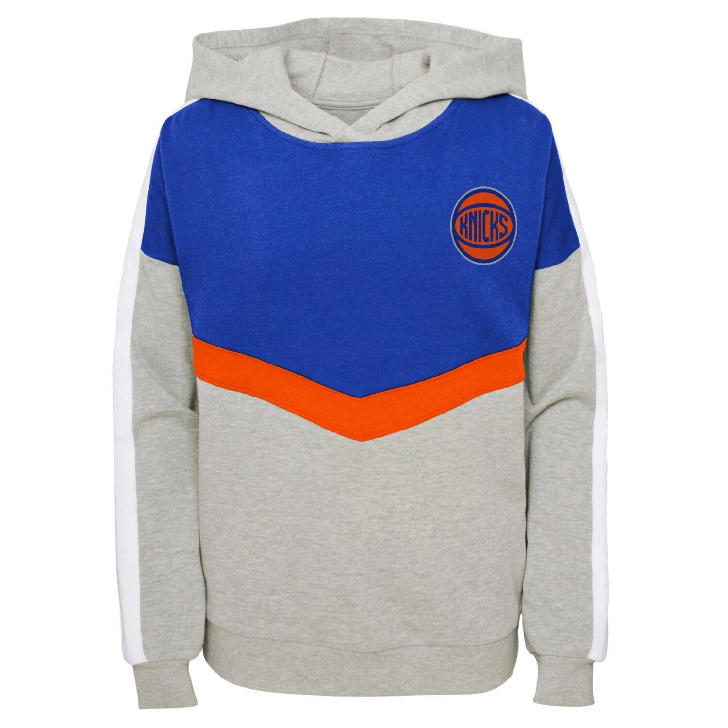 

Молодежный серый пуловер с капюшоном New York Knicks All Yours для девочек Outerstuff