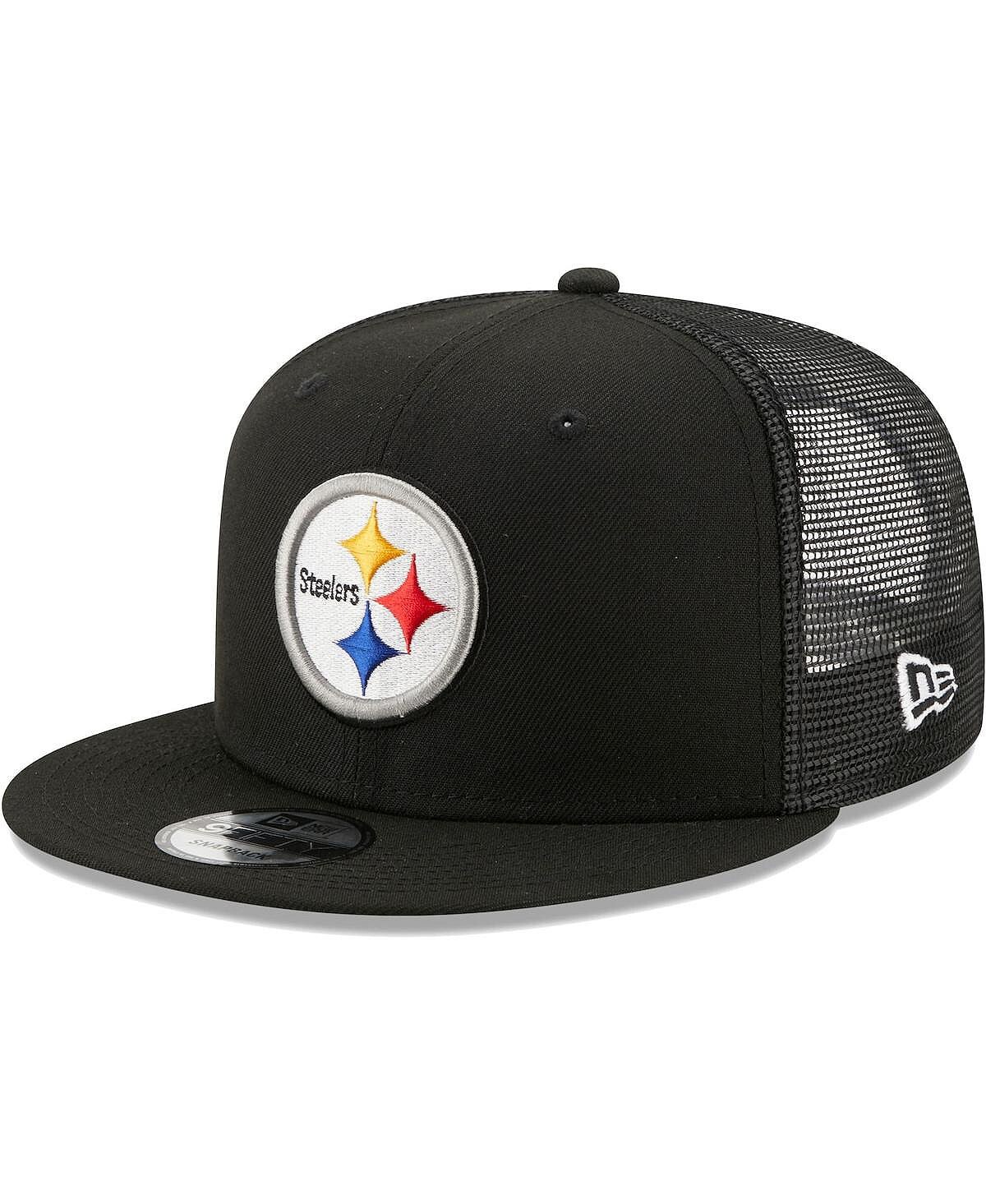 

Мужская черная бейсболка Pittsburgh Steelers Classic Trucker 9FIFTY Snapback New Era