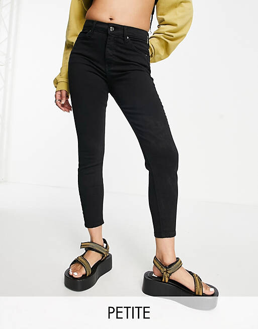 

Черные джинсы Topshop Petite Jamie