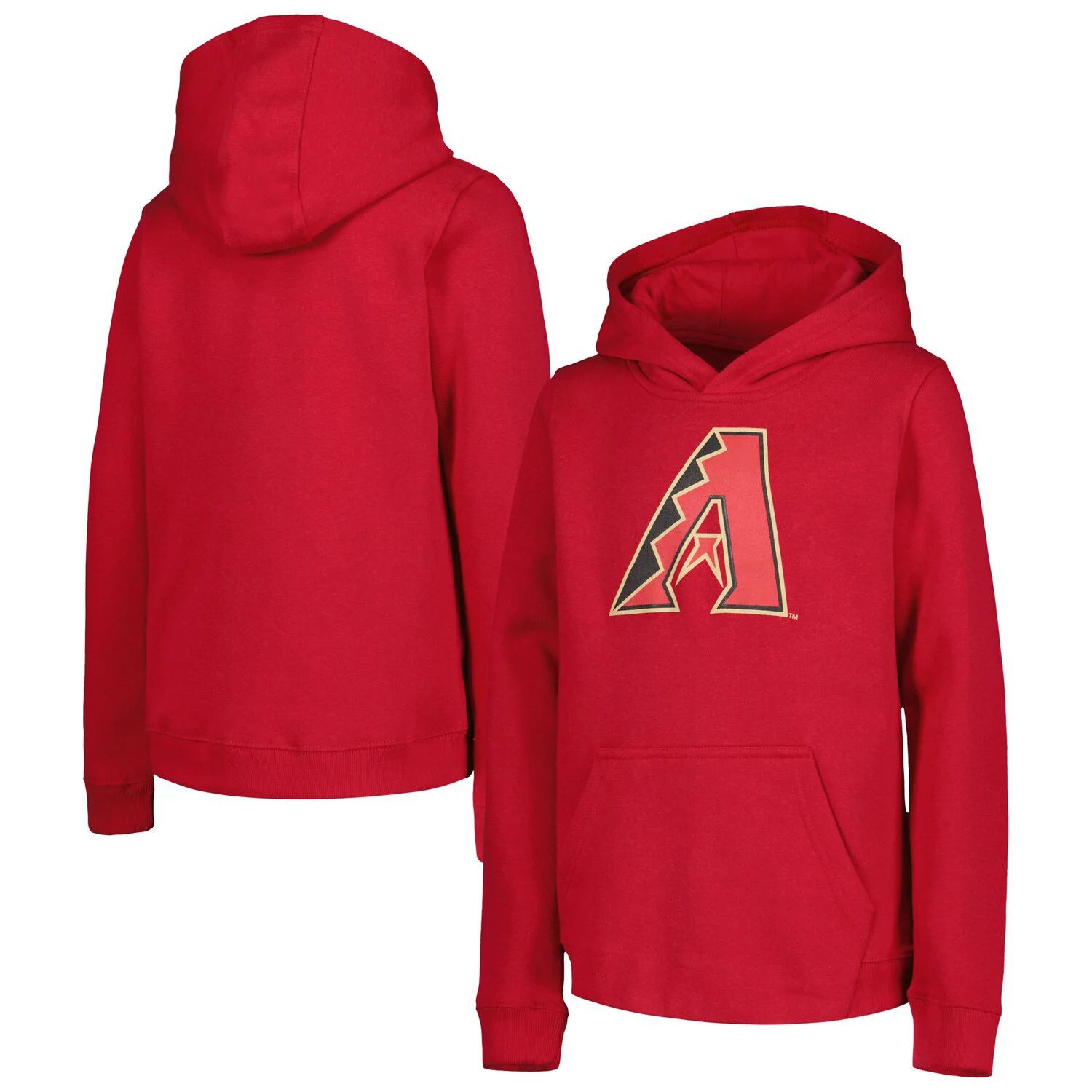 

Пуловер с капюшоном и логотипом Youth Red Arizona Diamondbacks Team Primary Outerstuff