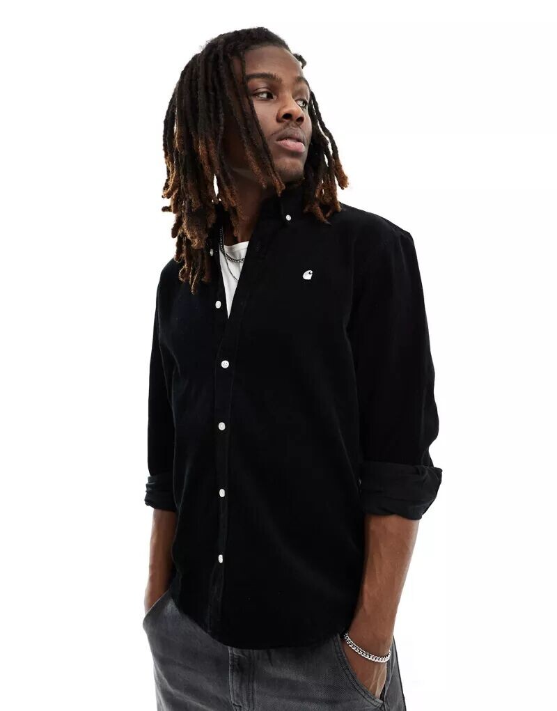 

Черная вельветовая рубашка Carhartt WIP Madison