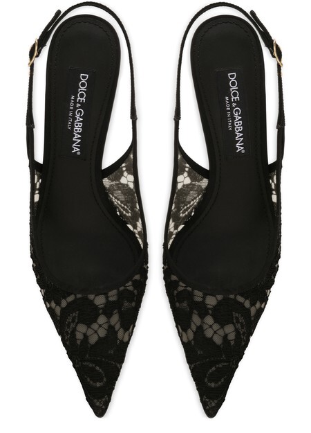 

Кружевные босоножки Dolce & Gabbana, черный