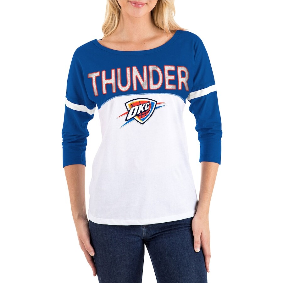 

Футболка с длинным рукавом 5th & Ocean by New Era Oklahoma City Thunder, белый