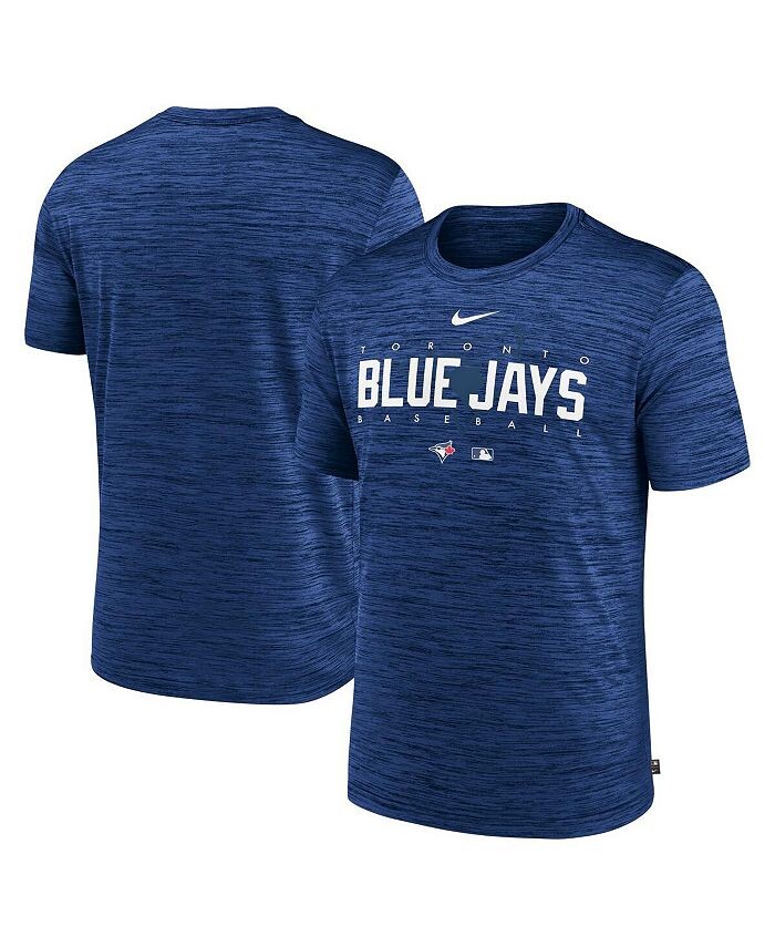 

Мужская футболка Royal Toronto Blue Jays Authentic Collection Velocity Performance Practice Practice Nike, синий