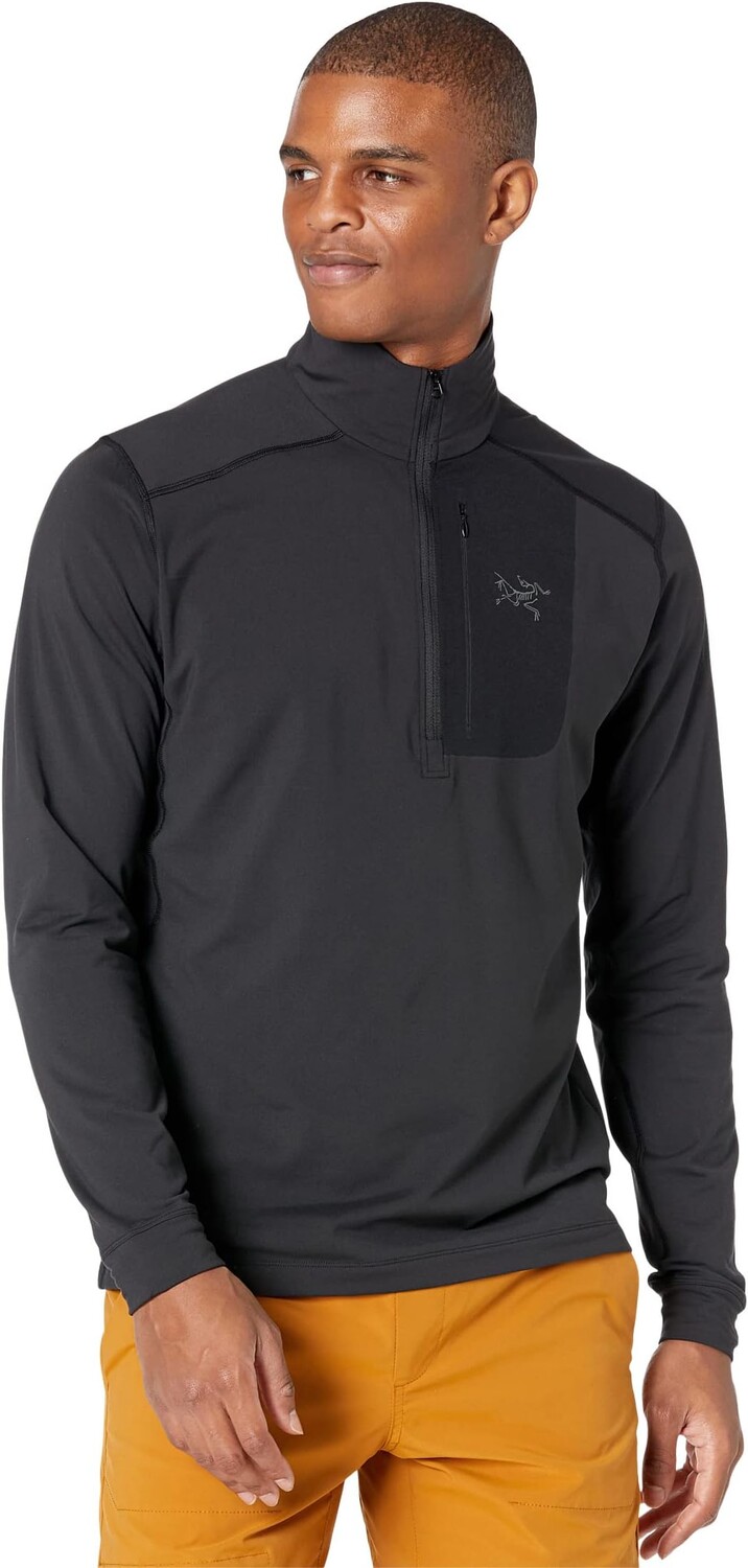 

Rho LT Воротник на молнии Arc'teryx, черный