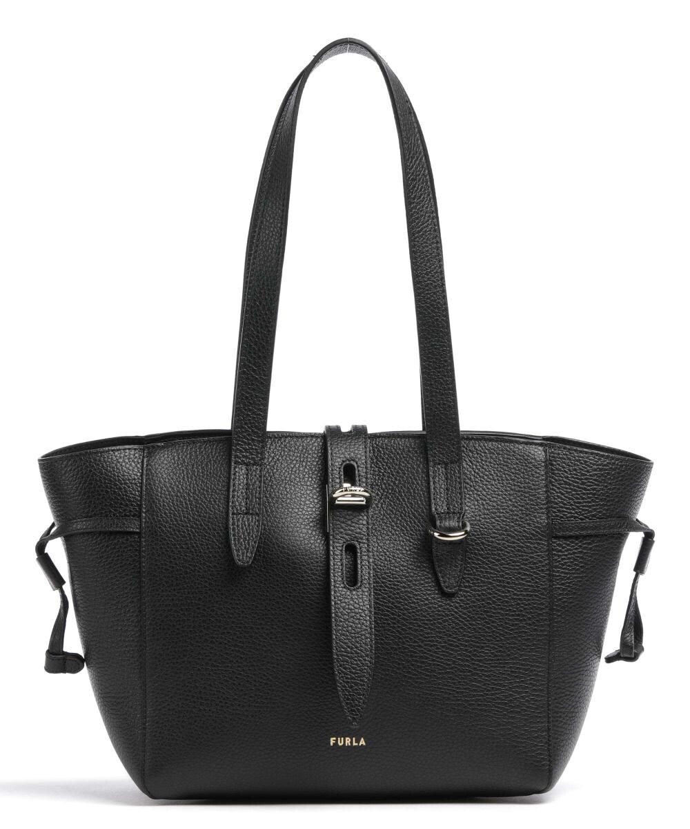 

Сумка через плечо Net S из зерненой кожи Furla, черный