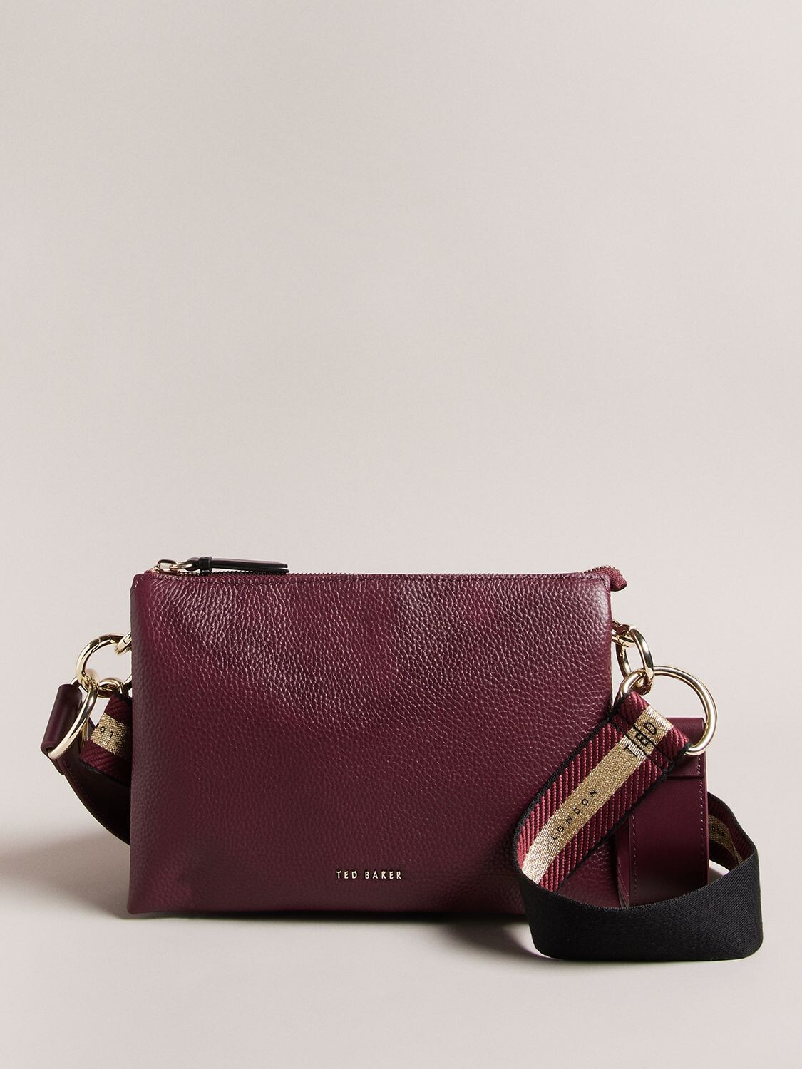 

Кожаная сумка через плечо Delphia Ted Baker, бордовый