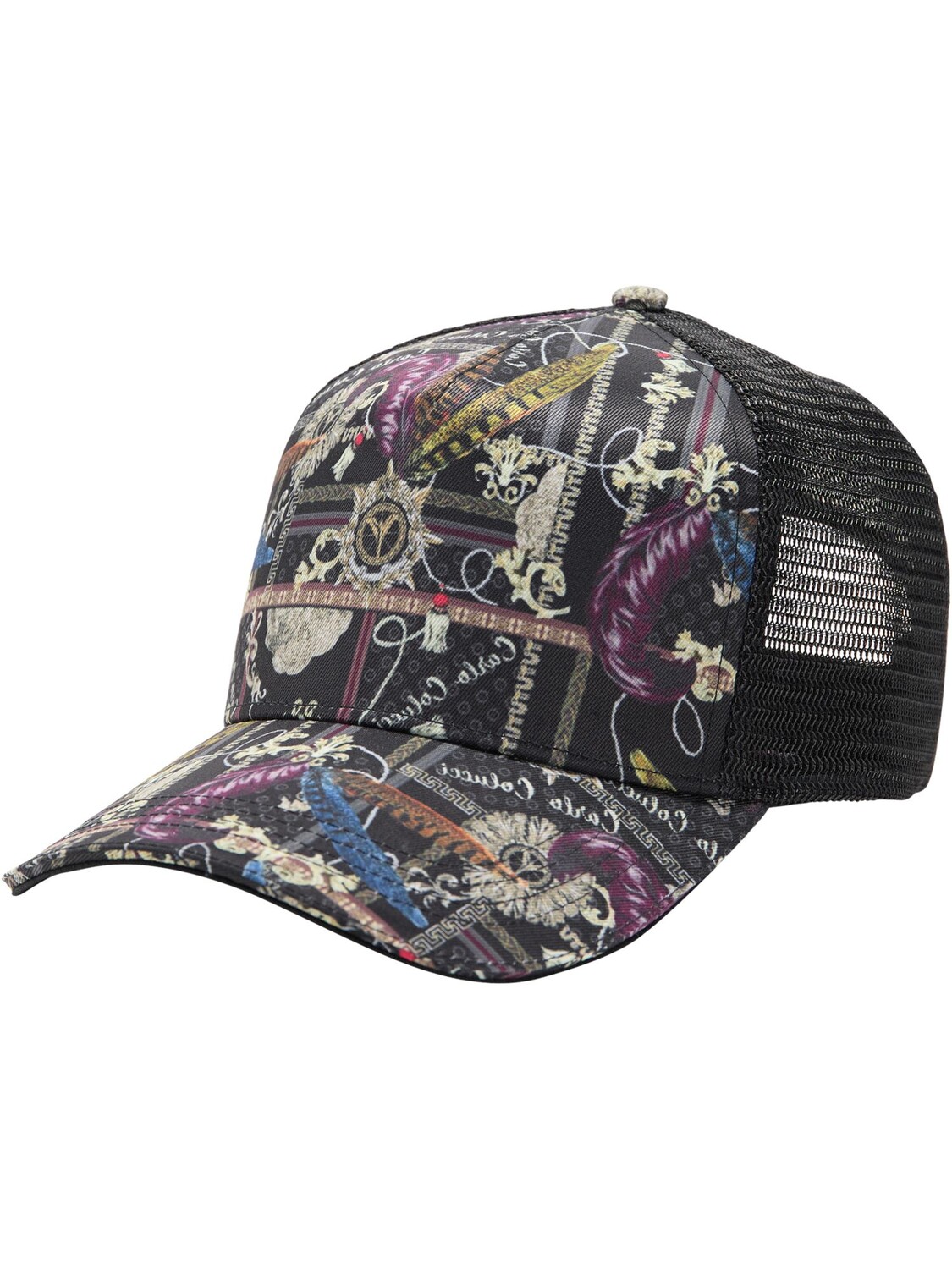 Бейсболка Carlo Colucci Trucker Colturato, черный бейсболка carlo colucci trucker comberlato белый