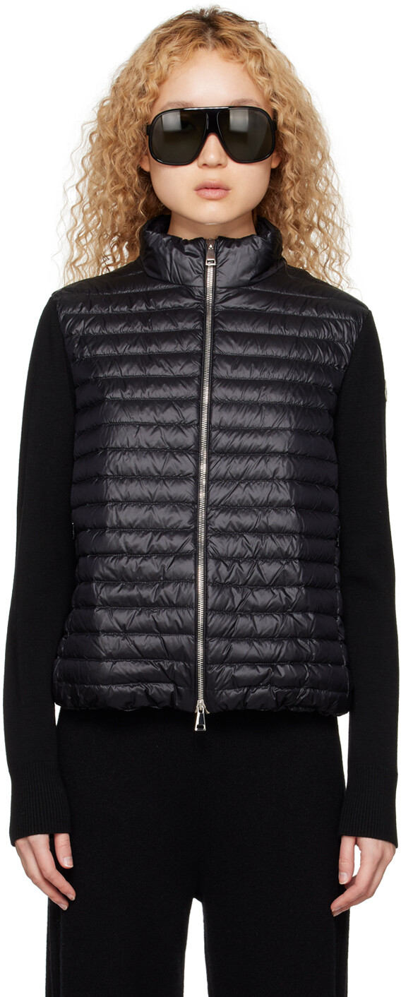 

Moncler Черная стеганая куртка-пуховик, Черный
