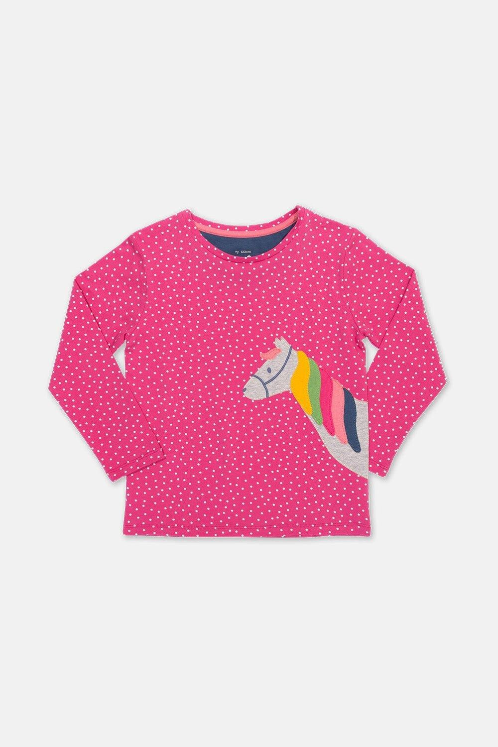 

Футболка с радужным пони Kite, розовый