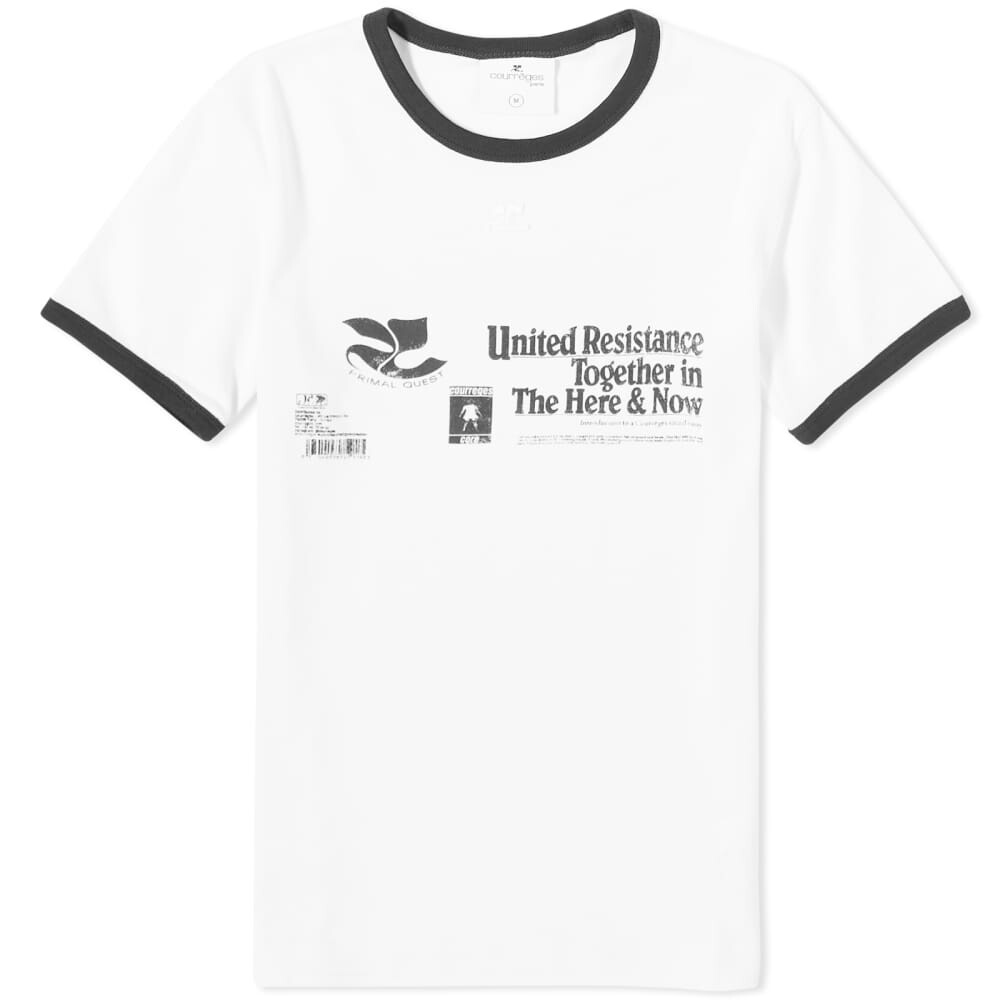 

Контрастная футболка Courrèges Resistance