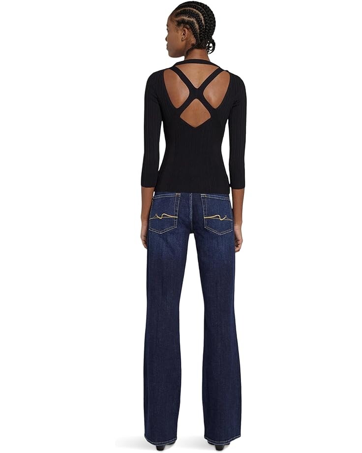 

Свитер 7 For All Mankind Detail Back Rib Top, черный