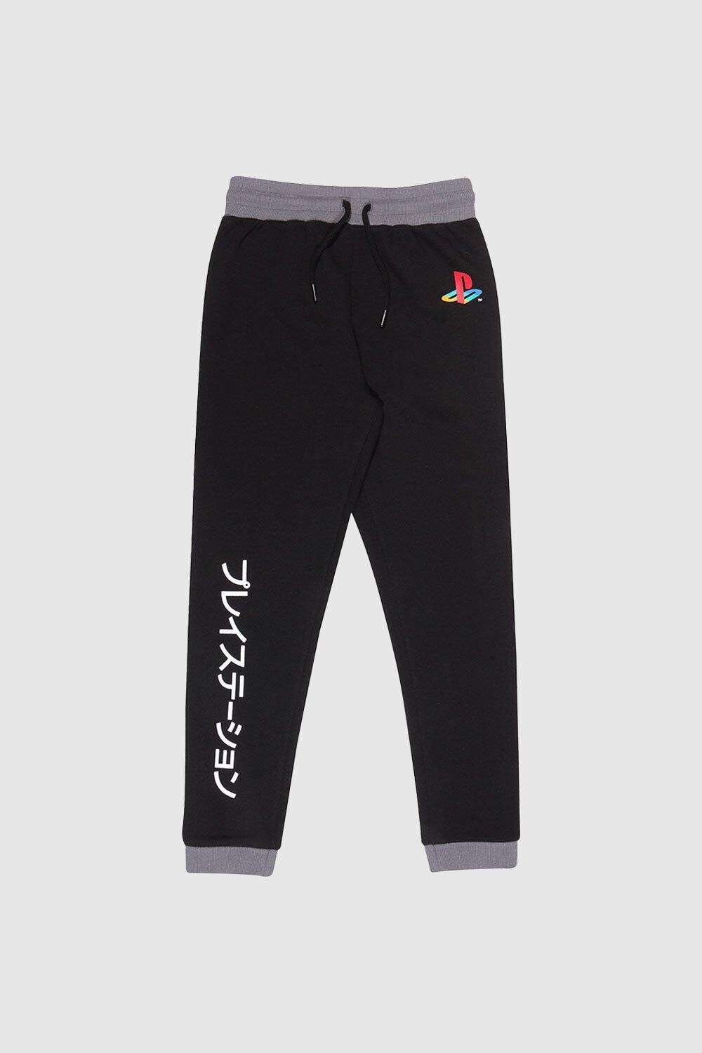 

Спортивные брюки с контрастным логотипом PS1 Classic Playstation, черный