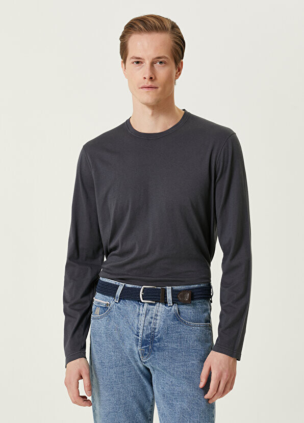

Серая футболка с длинным рукавом Kiton, Серый