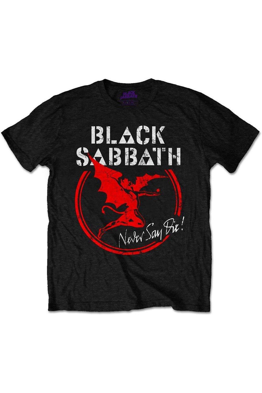 Футболка «Никогда не говори умереть» Black Sabbath, черный