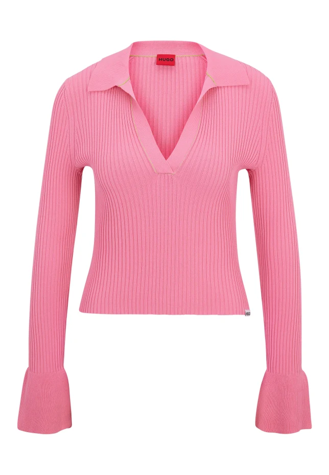 Sharreno свитер узкого кроя Hugo, розовый
