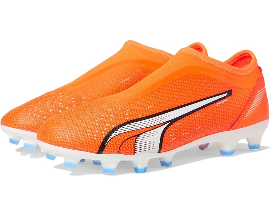 

Кроссовки Puma Ultra Match Laceless Firm Ground/Artificial Ground, цвет Ultra Orange/Puma White/Blue Glimmer
