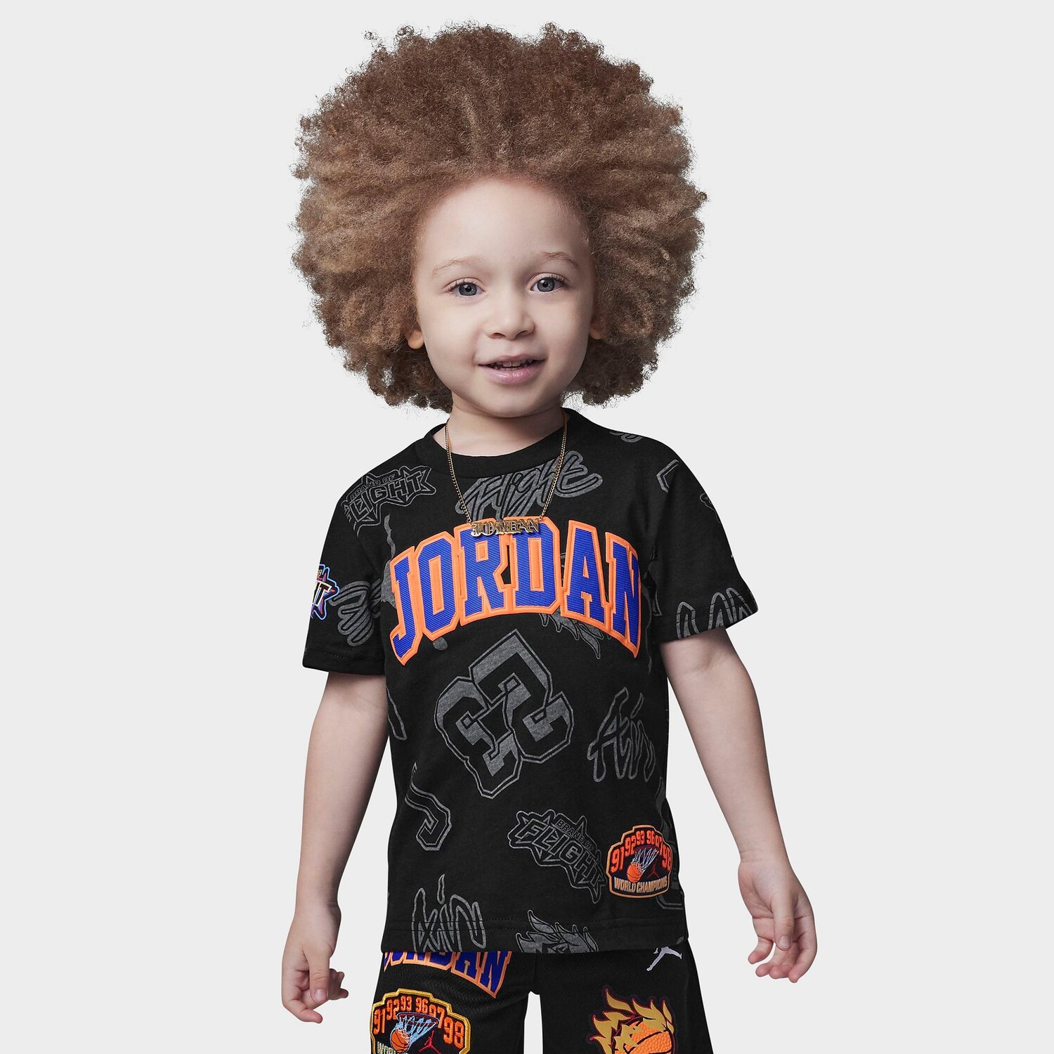

Детская футболка Jordan Patch Pack для малышей, черный