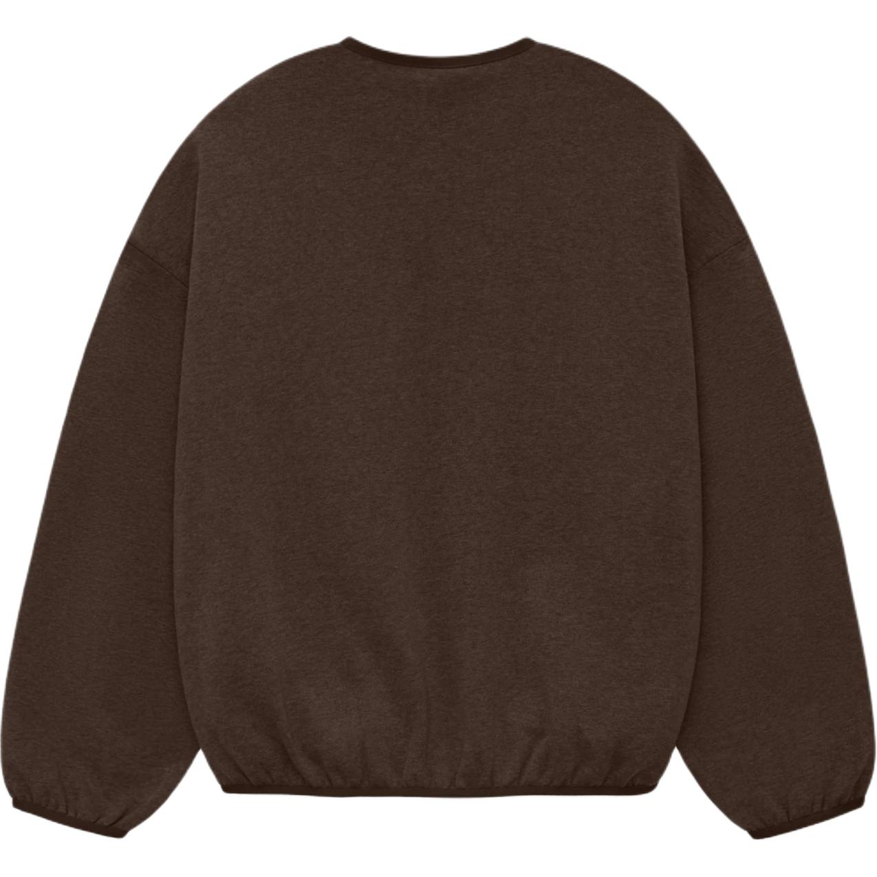 

Основная коллекция Crewneck Fear Of God Essentials, цвет Chestnut/Heather Wood