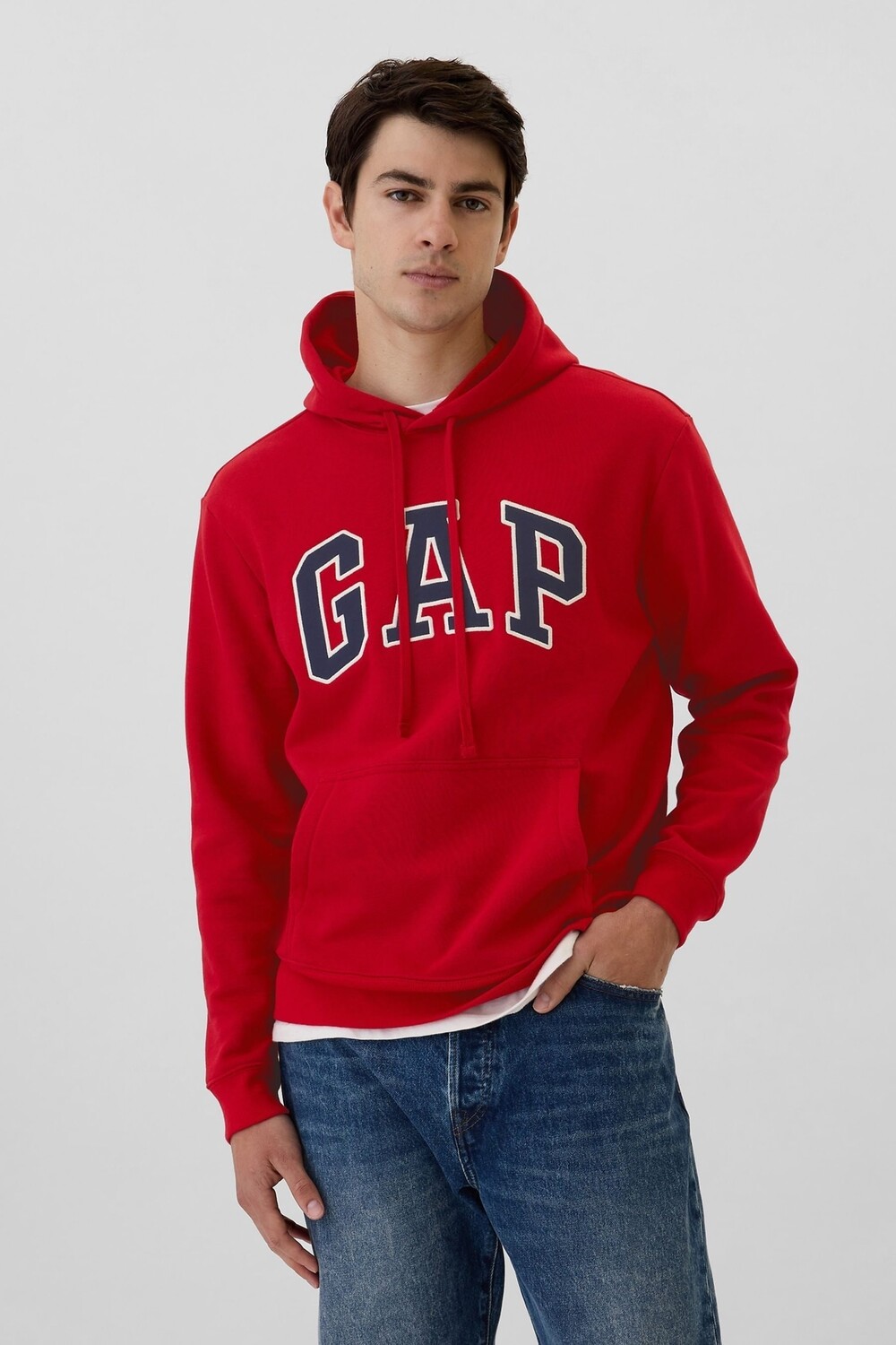 

Толстовка с капюшоном и логотипом Arch Gap, красный